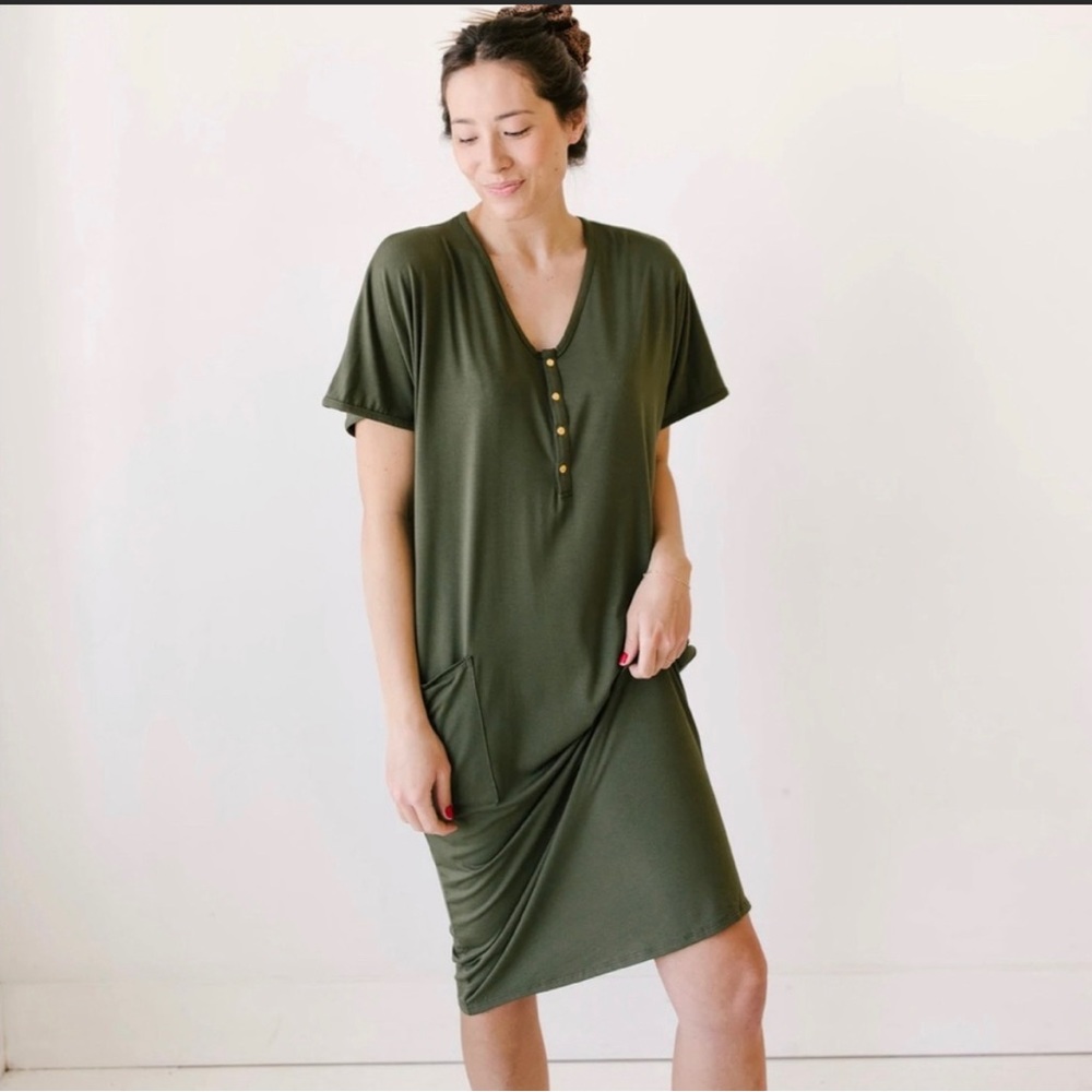 Dwell and slumber cocoon style house dress
